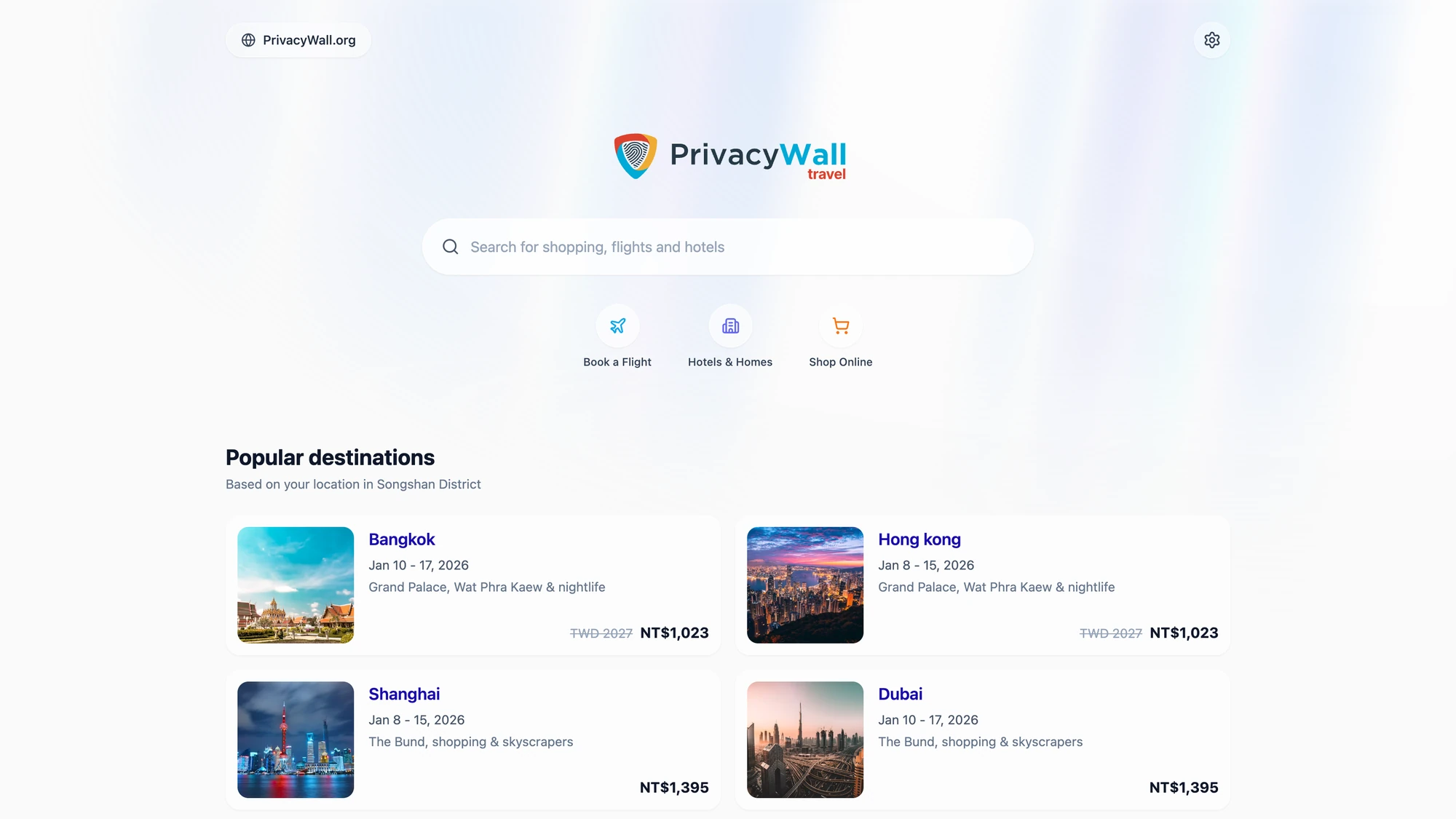 PrivacyWall Travel