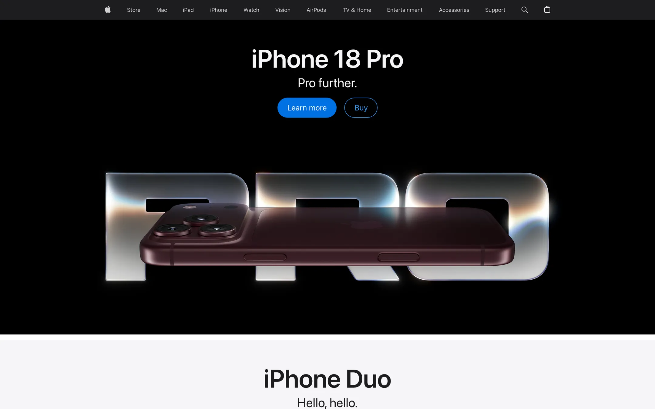 Version 2 preview of the same page, fully loaded: the hero image is there and every link is a click area